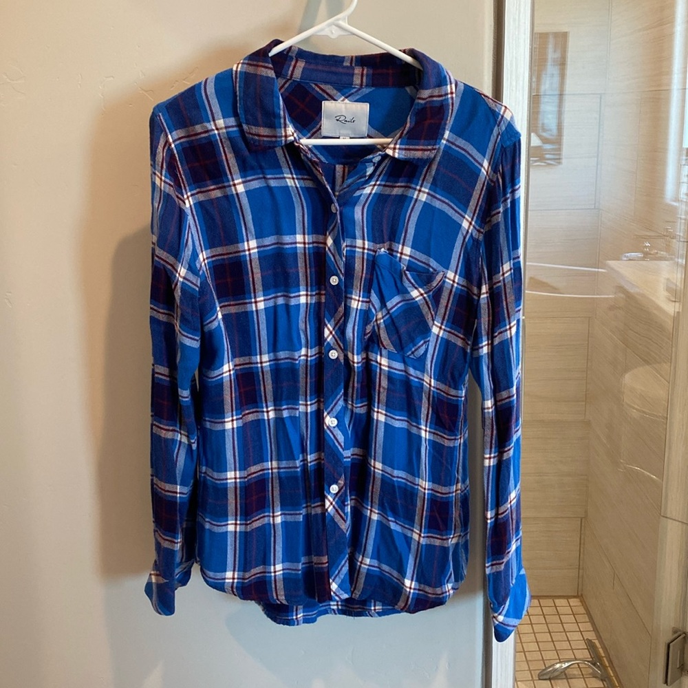 RAILS HUNTER PLAID BUTTOM UP SHIRT SIZE M